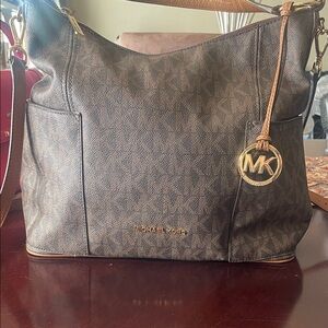 Michael Kors Brown Anita Convertible Crossbody